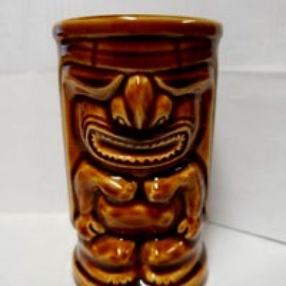 Vintage Tiki mug orchids of Hawaii Japan